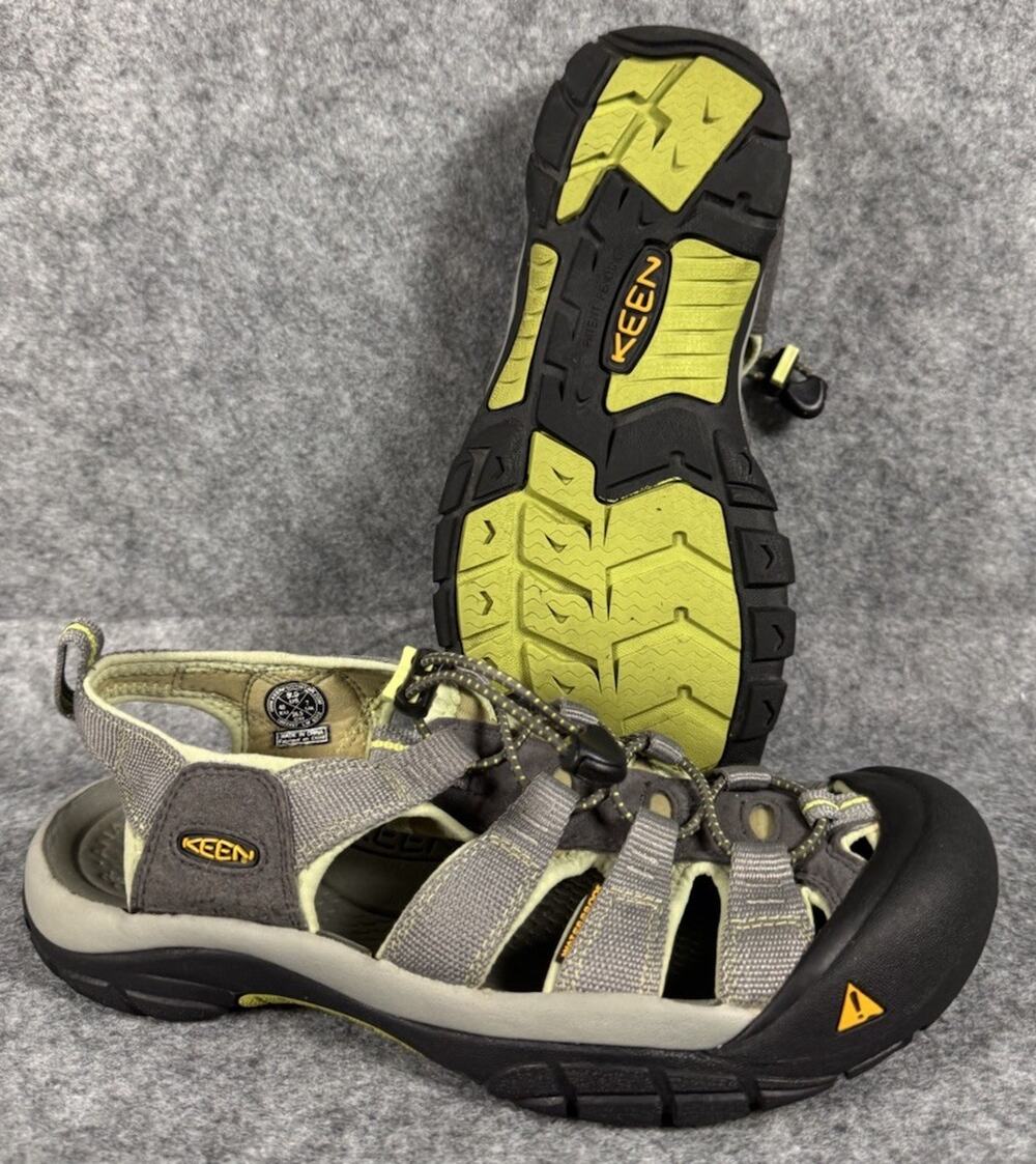 Keen Newport H2 Womens 9.5 Gray Green Waterproof Sandals Hiking Water Sport